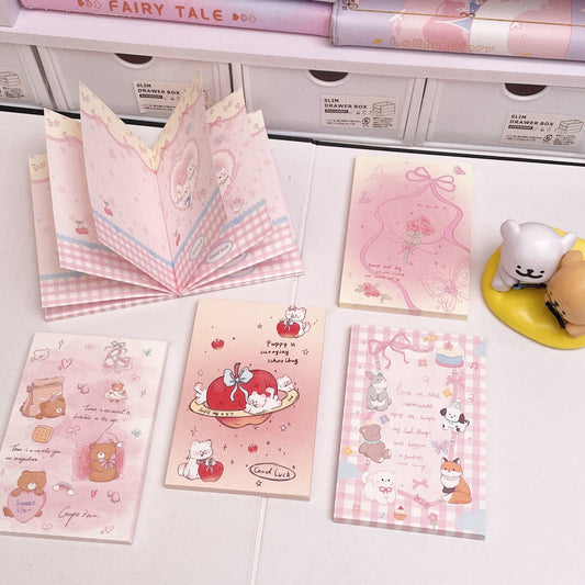 Adorable Animal Notes pad - Cute Memo Pads for Journals, Office & Gifts a7(50 Sheets)