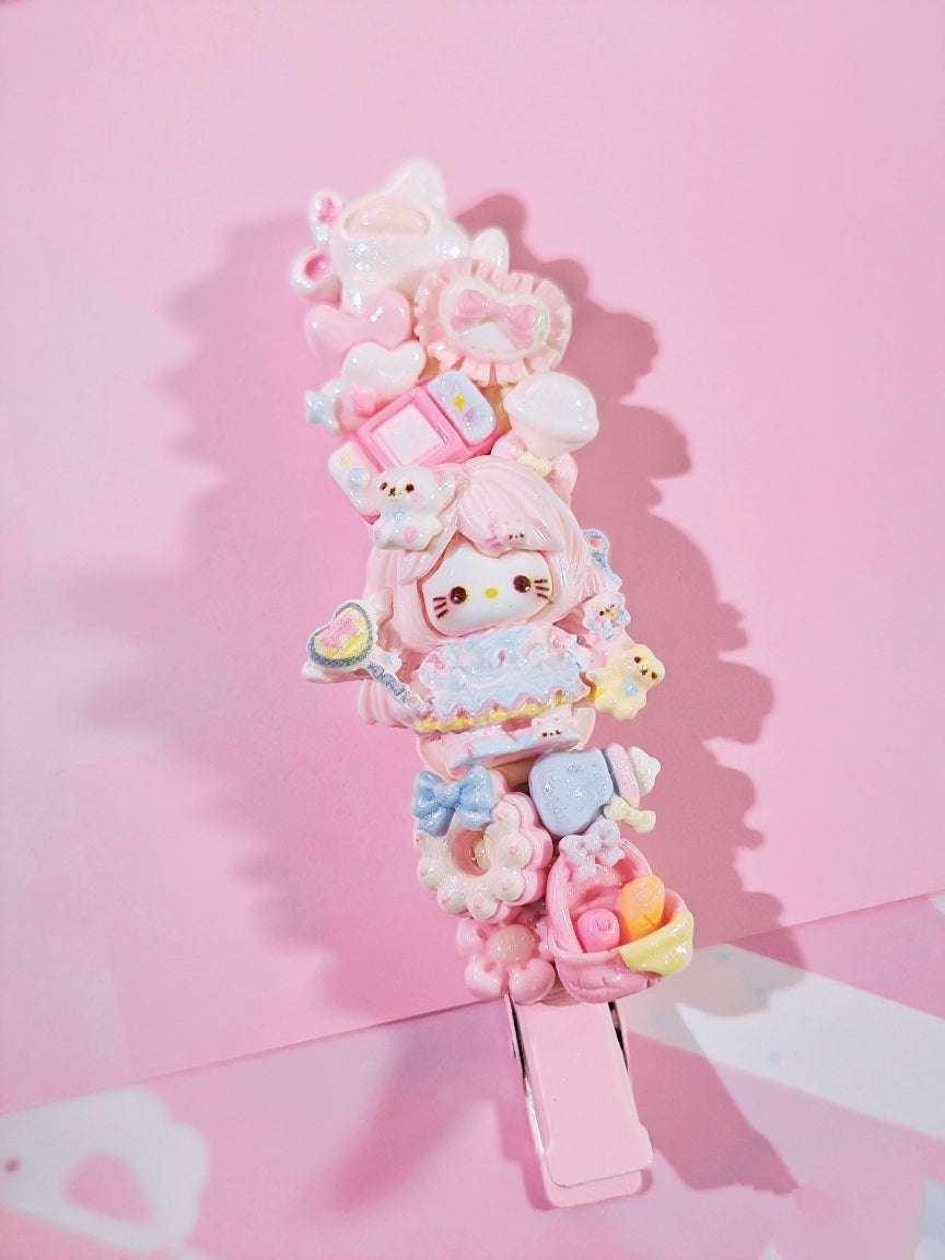 Kawaii Cream Gel Hair Clips - Cute Cartoon Barrettes for Hair & Bangs