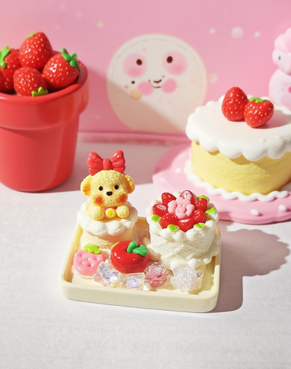 3D Cream Gel Animal Figurines - Teddy, Rabbit, Kitty Designs | Shelf Decor, Party Favors ✨
