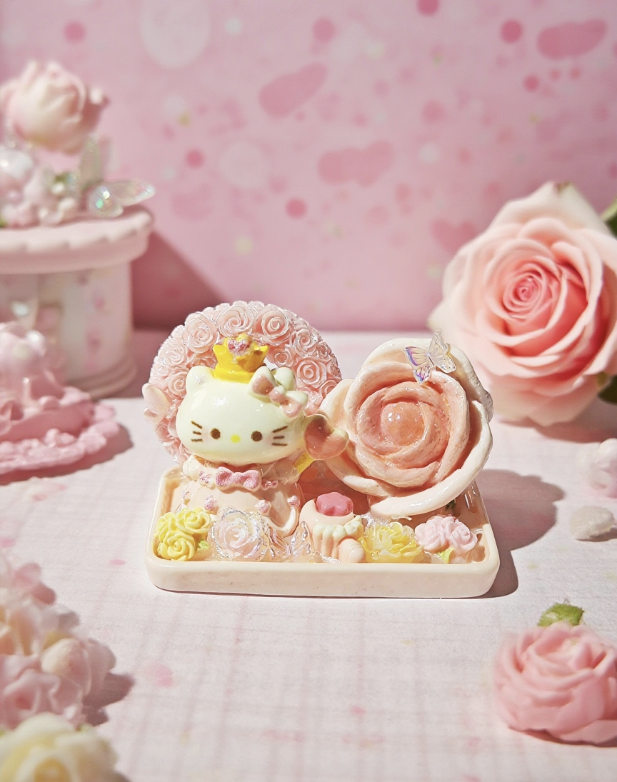 3D Cream Gel Animal Figurines - Teddy, Rabbit, Kitty Designs | Shelf Decor, Party Favors ✨