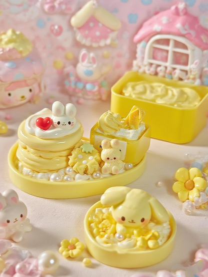 3D Cream Gel Animal Figurines - Teddy, Rabbit, Kitty Designs | Shelf Decor, Party Favors ✨