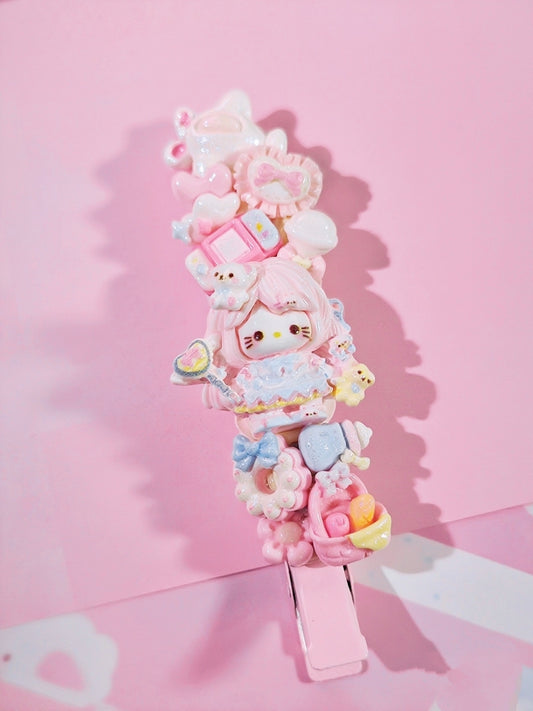 Kawaii Cream Gel Hair Clips - Cute Cartoon Barrettes for Hair & Bangs